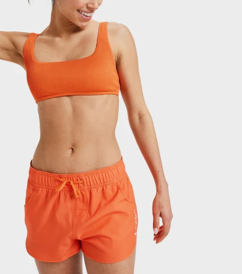 Roxy Women's "Wave 2 Inch" Boardshorts - Tigerlily Orange