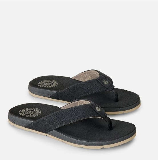 Rip Curl Men's Pacific Rinse Bloom Open Toe - Black/ Brown