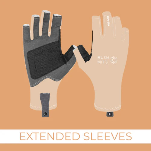 Bush Mits The Nudey's UPF 50+ Sun Protection Gloves