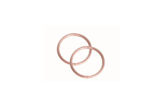 Sleepers 8mm Plain Rose Gold M842