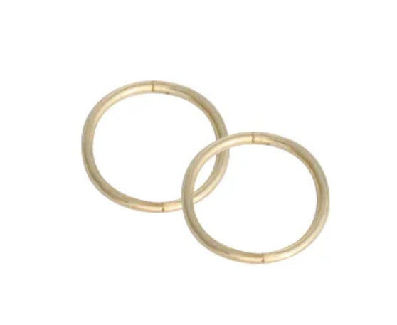 SLEEPER 12mm PLAIN 22ct GP 860