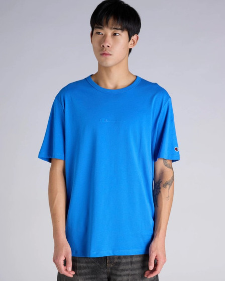 Champion Men's CH Logo Tonal Tee - Bluebell Breeze CSI
