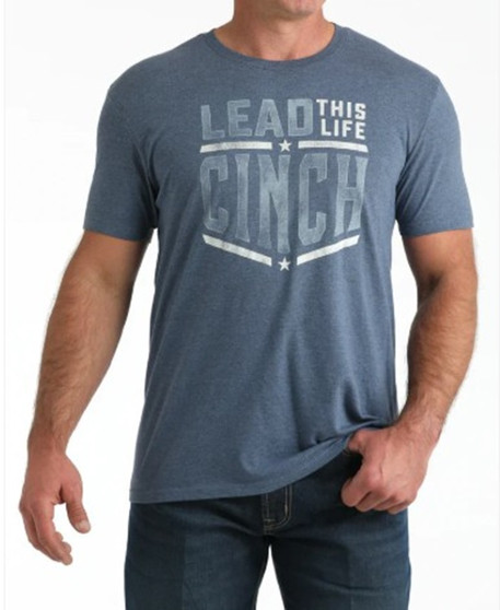 Cinch Men's Graphic Short Sleeve Tee - Blue