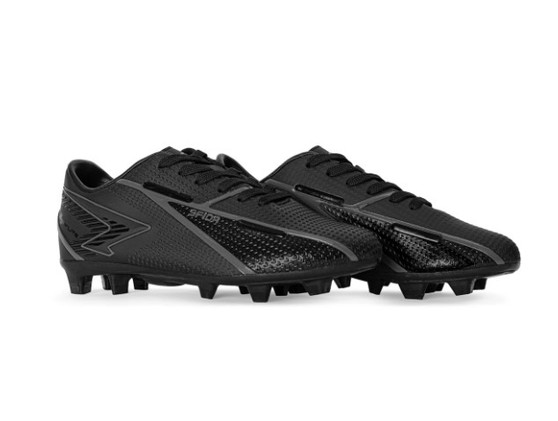 Sfida Adults Strike Senior Wide Footy Shoes - Black/Black