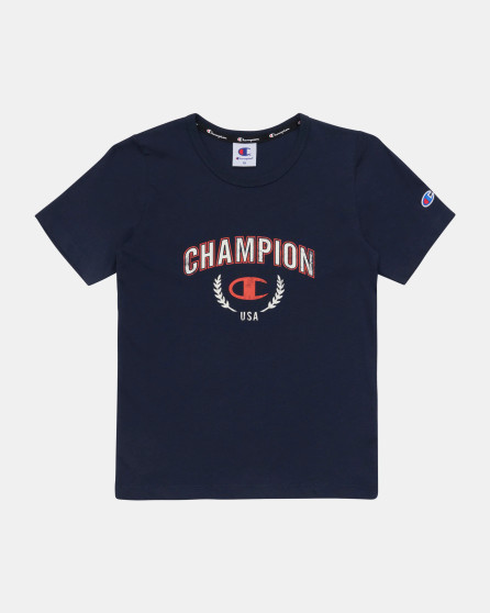 Champion Kid's CH Leg Graphic Tee - Navy