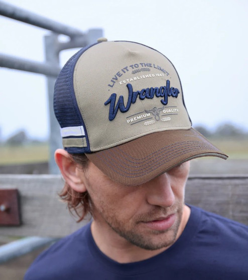 Wrangler Joel HP Trucker Cap - Tan/ Dark Tan