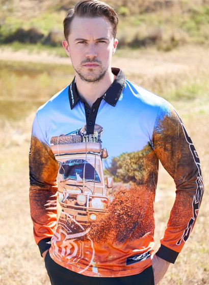 Bullzye Men's  Blazing Long Sleeve Tee - Multi