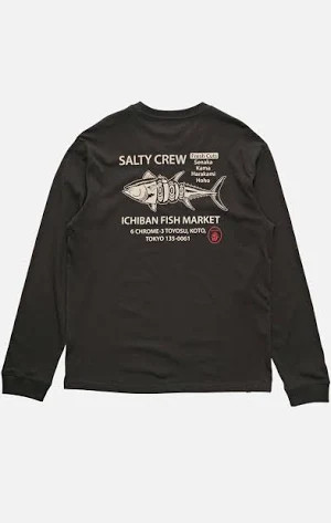 Salty Crew Men's Ichiban Classic L/S Tee - Vintage Black