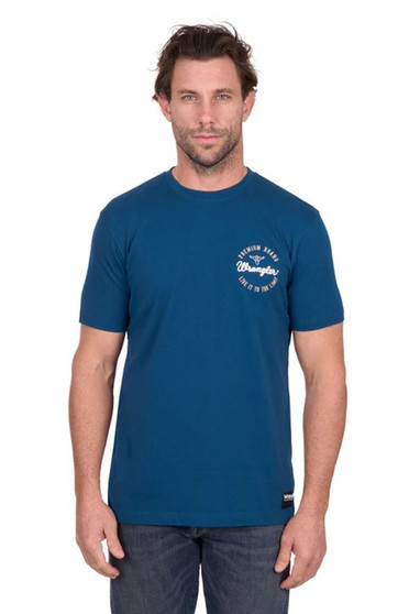 Wrangler Men's Mario SS Tee - Denim
