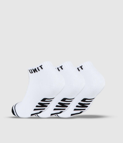Unit Mens Bamboo Ankle Socks 3 Pack - White