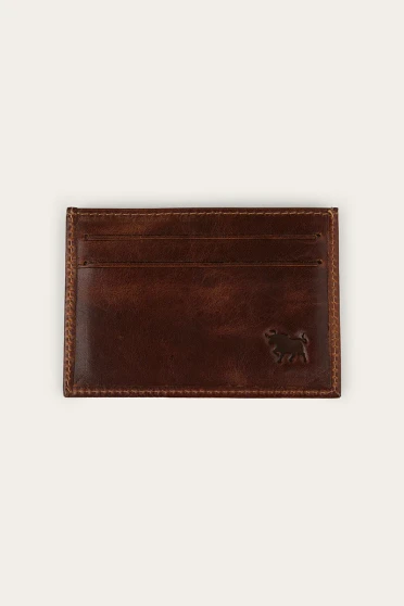 Ringers Western Mens Toro Card Wallet - Cognac