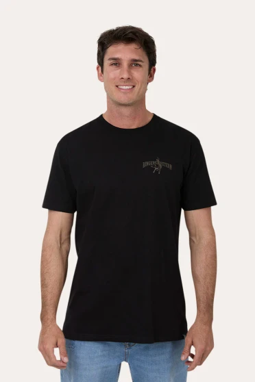 Ringers Western Unisex All Rodeo Stock Fit Tee - Black
