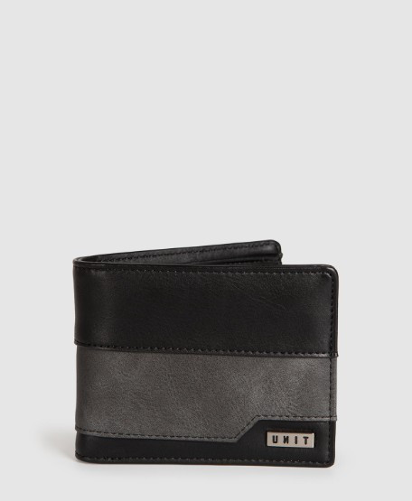 Unit Mens Wallet Mack - Black
