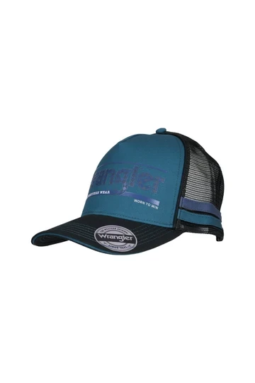 Wrangler Unisex Houston HP Trucker Cap - Teal/Black