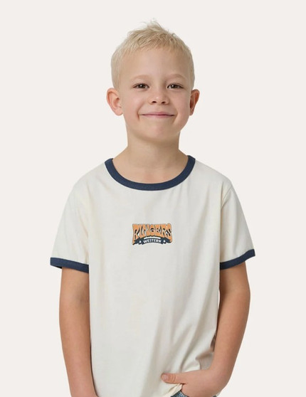 Ringers Western Kids  Dust N Ropes Kids Boys Ringer  T-Shirt - Off White