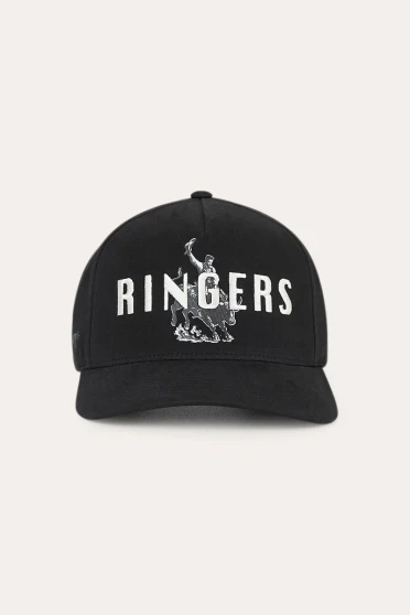 Ringers Western Dust Devil Roadhouse Cap - Washed  Black