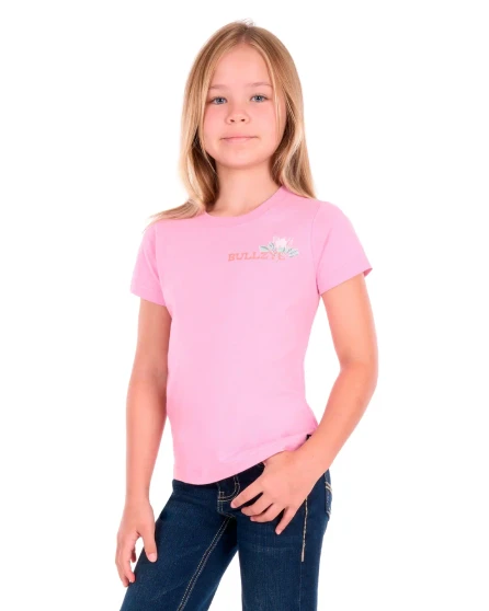 Bullzye Girls Willa S/S Tee - Flamingo Pink