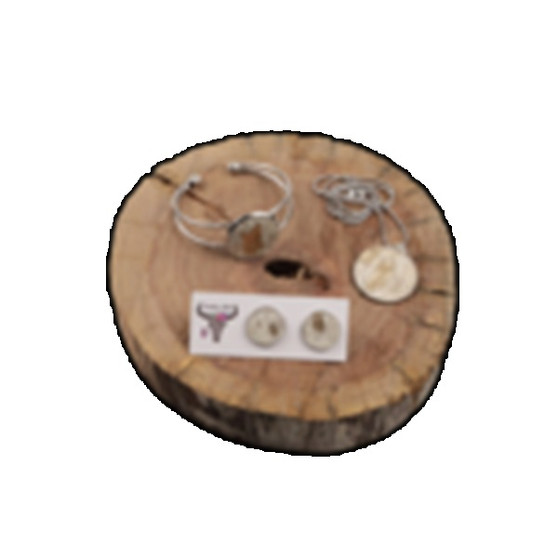 Country Allure Cowhide Chain Necklace