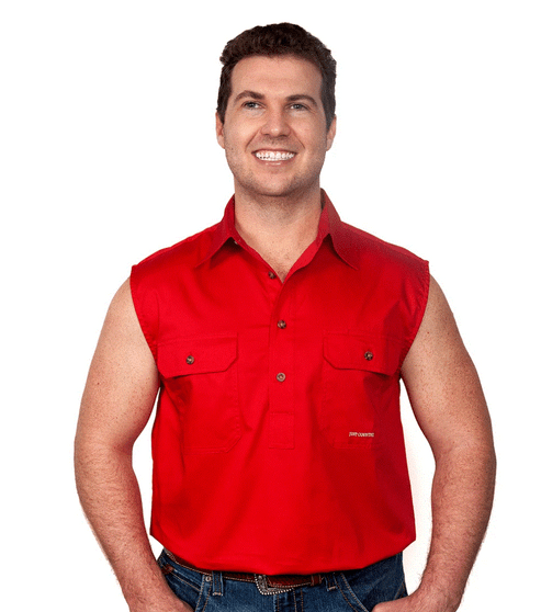 Just Country Jack Work Shirt Chilli