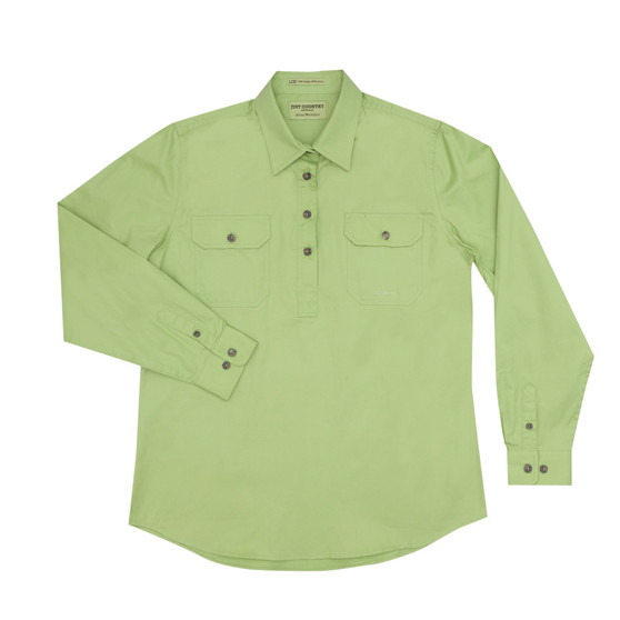 Just Country Jahna Work Shirt - Lime