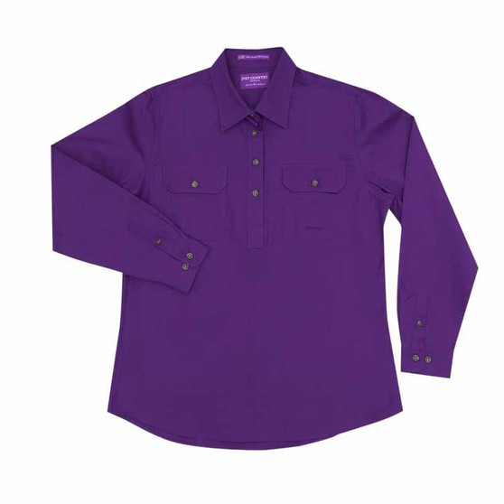 Just Country Jahna Work Shirt - Purple