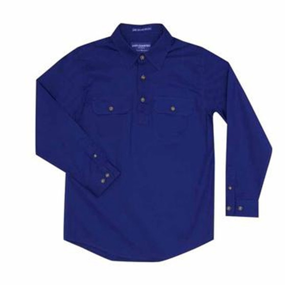 Just Country Boys Lachlan Work Shirt - Cobalt