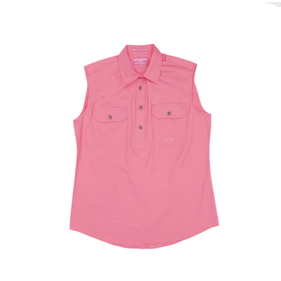 Just Country Kerry Sleeveless Work Shirt Rose