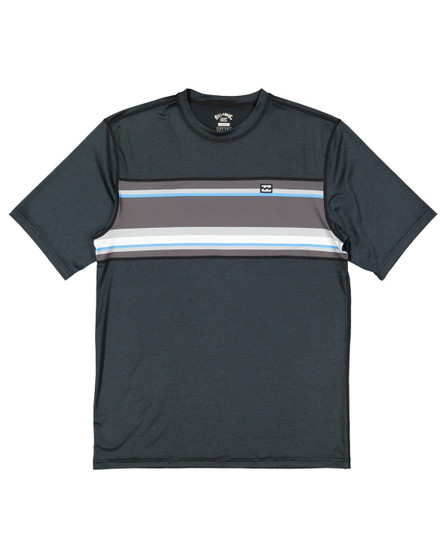 ON SALE Billabong Boys 8-16 Spinner Loose Fit Rash Vest Black Heather