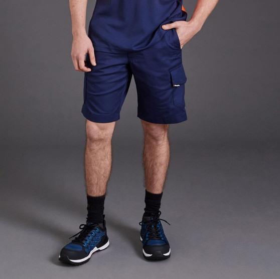 King Gee Mens Work Cool 2 Shorts - Navy