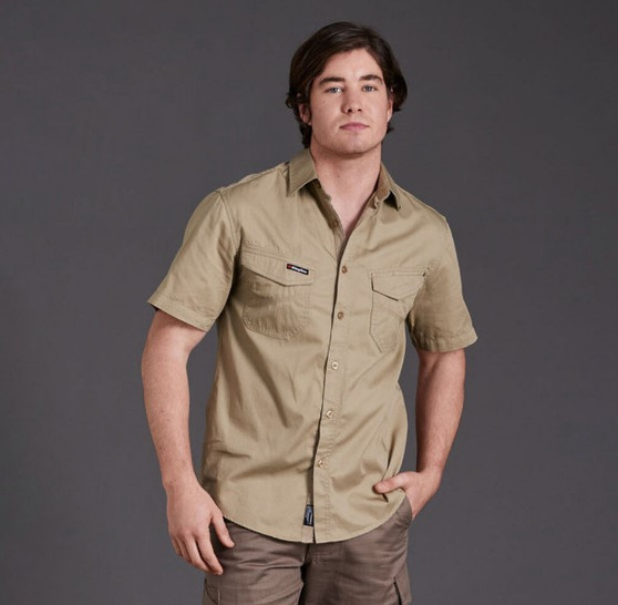 King Gee Workcool 2 SS Shirt - Khaki