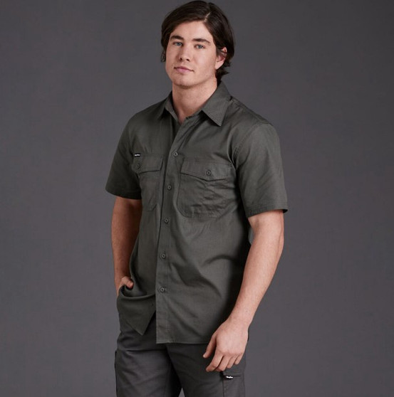 King Gee Workcool 2 SS Shirt - Green