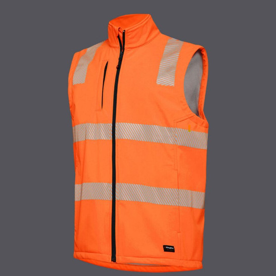 King Gee Mens HiVis Softshell Vest