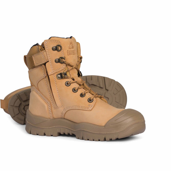 Mongrel High Leg ZipSider Boot w/ Scuff Cap* - Wheat