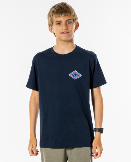 Rip Curl Boy's Rubber Soul Tee - Navy
