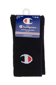 Champion Kids Sport Crew Socks Black