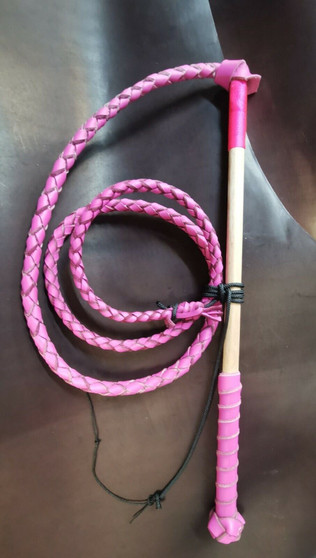 Martin Outback 4ft Pink Leather Stock Whip