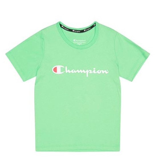 Champion Kids Script S/S Tee  - Mint Frostini