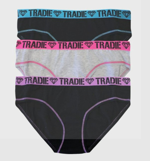 Tradie Girls 3pk Bikini - GJ3344SB3