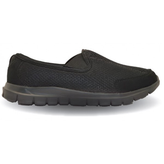 Sfida Ladies Cloud Leisure slip-on - Black/Black