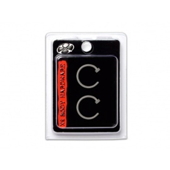 X8 BODY HOOPS DISC S/S 20G 10MM 81116