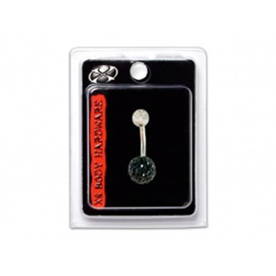 X8 BLACK SPARKLER NAVEL 8MM 87053