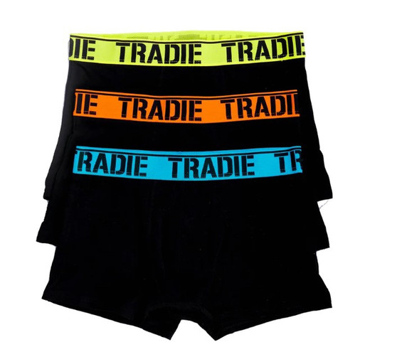 Tradie Mens 3 pack trunk -  Brights Pack