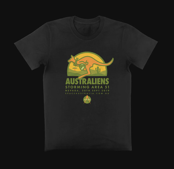 ARSE Mens Area 51 Tee Blk/Grn Blk/Green