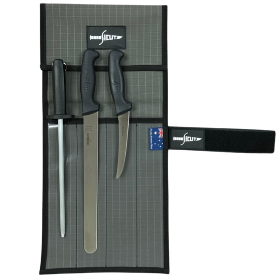 SICUT Deckie Knife Pack Black Handle