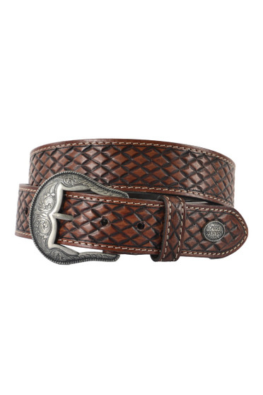 ON SALE Men's Pure Western Easton Belt Brown