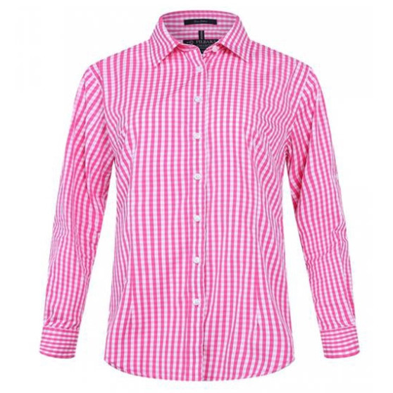 Women's Pilbara Collection Pink Check L/S Shirt