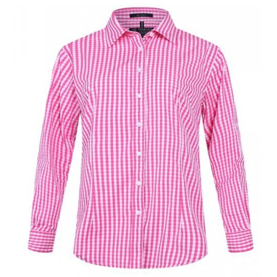 Women's Pilbara Collection Pink Check L/S Shirt