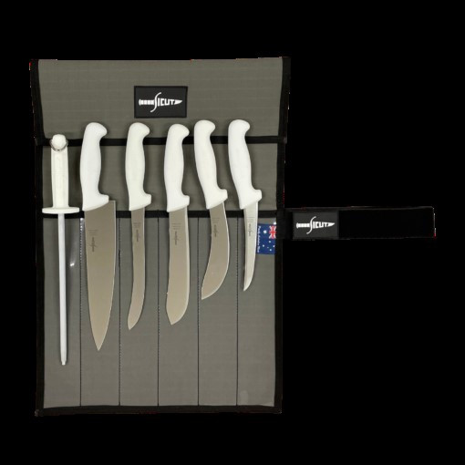 SICUT 6 Piece Outback Knife Package – White