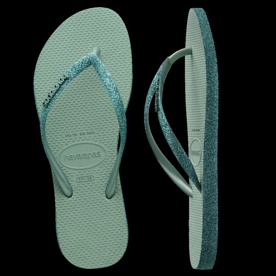 Havaianas Women's Slim Sparkle II Thongs Clay