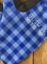 Bush Mits Hamilton's Blue Gingham UPF 50+ Sun Protection Gloves